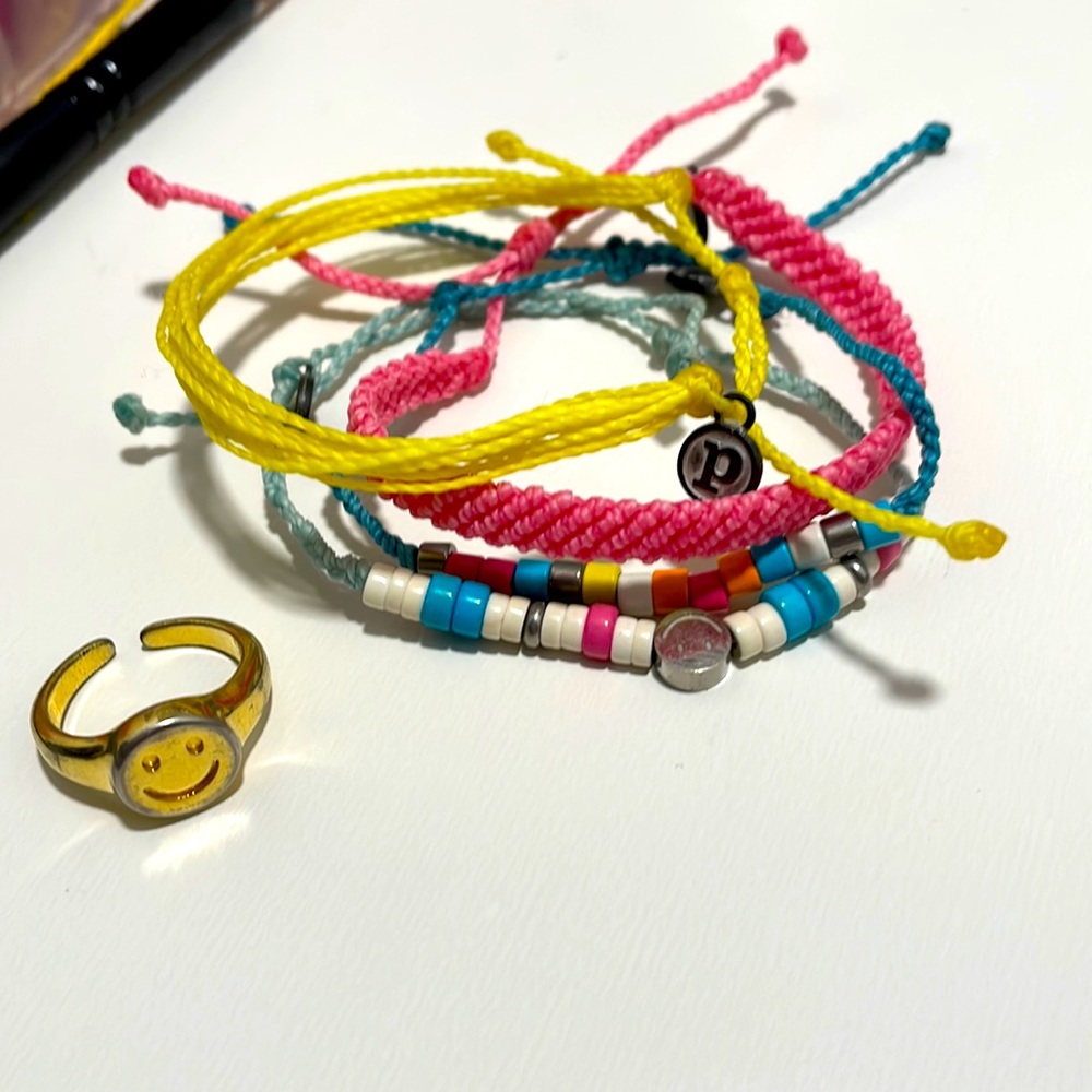 smile ring and pura vida bracelets